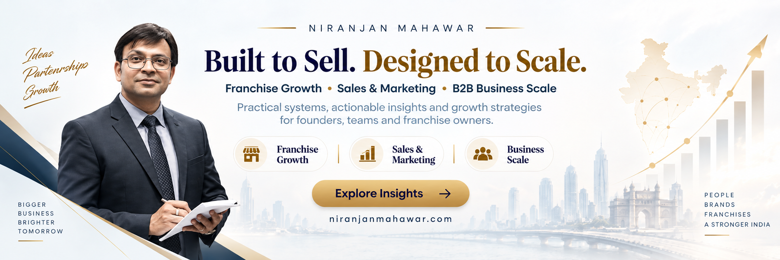 Niranjan Mahawar sales , Marketing & Franchise King